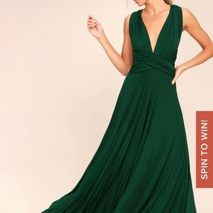 Tricks of the Trade Forest Green Maxi Dress